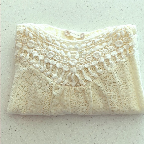 Crochet and Lace Top - Picture 2 of 6